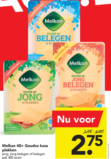 Melkan   kaasplakken folder aanbieding bij  Deen - details