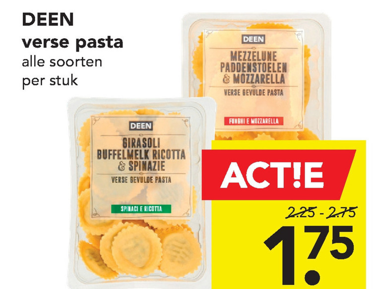 Deen Huismerk   pasta, ravioli folder aanbieding bij  Deen - details