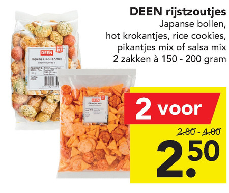 Deen Huismerk   rijstzoutjes folder aanbieding bij  Deen - details