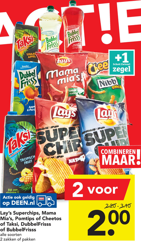 Taksi   frisdrank, fruitdrank folder aanbieding bij  Deen - details