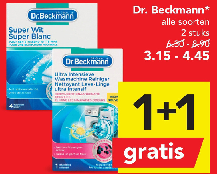 Beckmann   vlekkenverwijderaar, wasdoekjes folder aanbieding bij  Deen - details