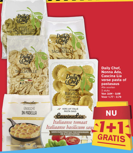 Nonna Ada   tagliatelle, ravioli folder aanbieding bij  Hoogvliet - details