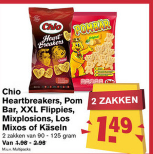 Chio   zoutje folder aanbieding bij  Hoogvliet - details