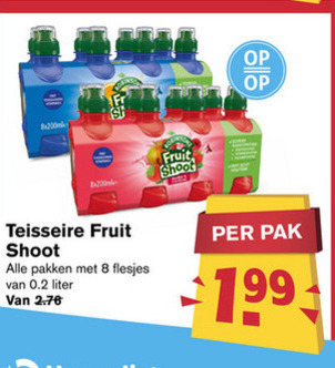 Teisseire   fruitdrank folder aanbieding bij  Hoogvliet - details