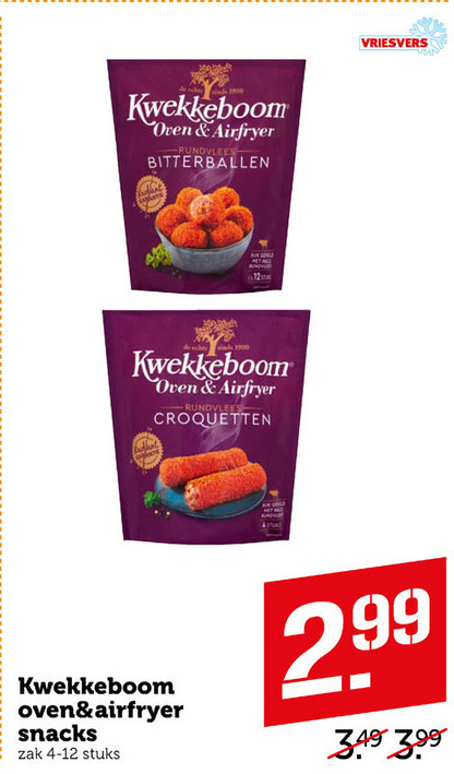 Kwekkeboom   kroket, snack folder aanbieding bij  Coop - details