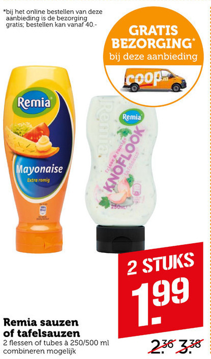 Remia   curryketchup, fritessaus folder aanbieding bij  Coop - details