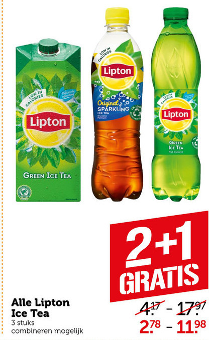 Lipton   ice tea folder aanbieding bij  Coop - details