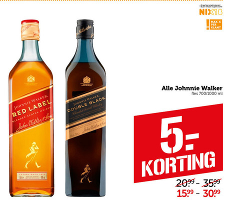 Johnnie Walker   whisky folder aanbieding bij  Coop - details