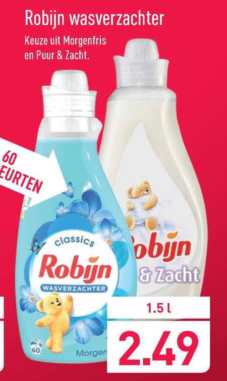 Robijn   wasverzachter folder aanbieding bij  Aldi - details