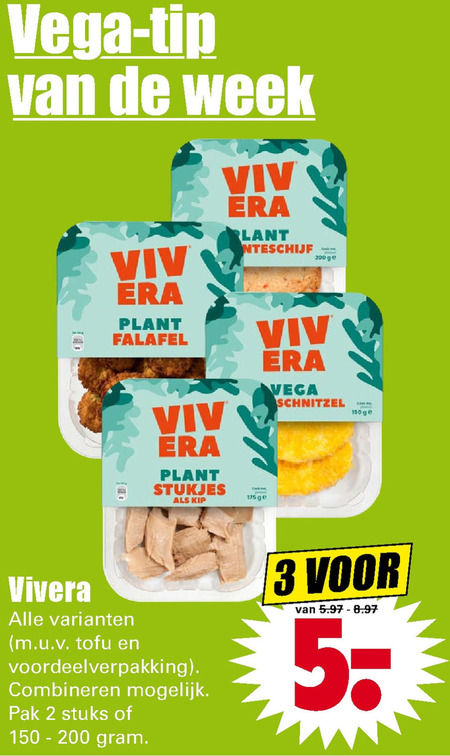 Vivera   vegetarisch folder aanbieding bij  Dirk - details