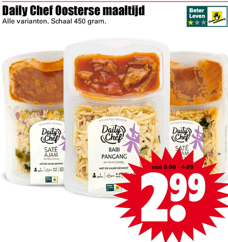 Daily Chef   oosterse maaltijd folder aanbieding bij  Dirk - details