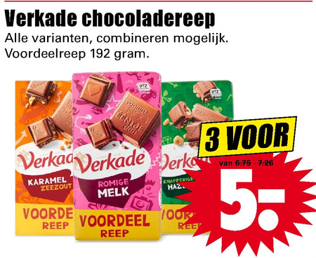 Verkade   chocolade folder aanbieding bij  Dirk - details