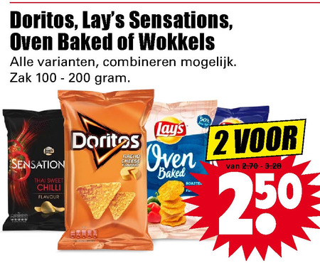 Lays   chips, zoutje folder aanbieding bij  Dirk - details