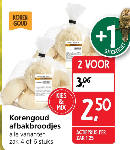 Korengoud   broodjes folder aanbieding bij  Jan Linders - details