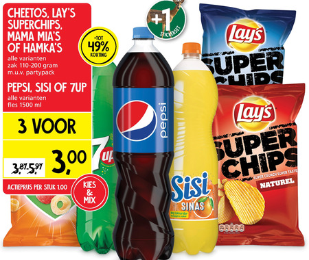 7-Up   chips, cola folder aanbieding bij  Jan Linders - details