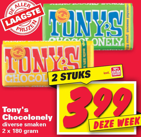 Tony Chocolony   chocolade folder aanbieding bij  Nettorama - details