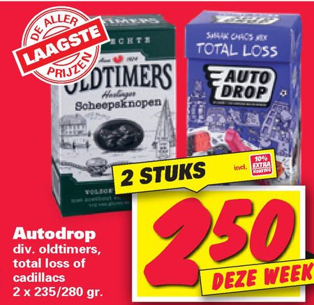 Autodrop   snoep, drop folder aanbieding bij  Nettorama - details