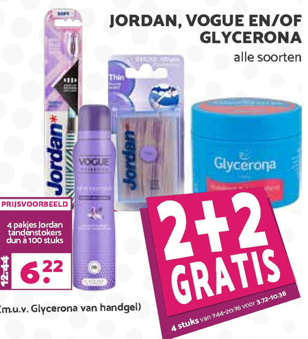 Jordan   tandenstokers folder aanbieding bij  MCD Supermarkt Basis - details