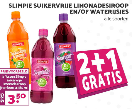 Slimpie   limonadesiroop folder aanbieding bij  Boons Markt - details