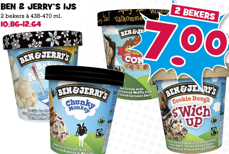 Ben and Jerrys   ijsspecialiteit folder aanbieding bij  Boons Markt - details