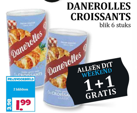 Danerolles   croissantdeeg folder aanbieding bij  Boons Markt - details