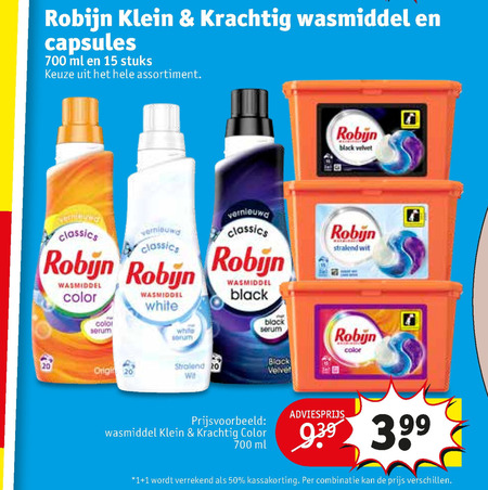 Robijn   wasmiddel folder aanbieding bij  Kruidvat - details