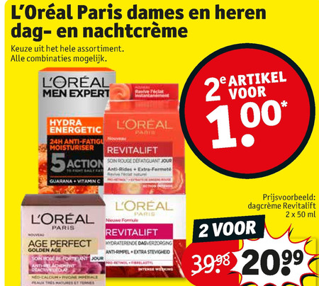 L Oreal   nachtcreme, heren gezichtsverzorging folder aanbieding bij  Kruidvat - details