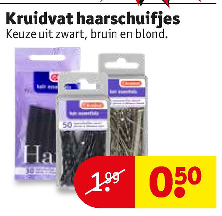 Kruidvat Huismerk   haarspeldje folder aanbieding bij  Kruidvat - details