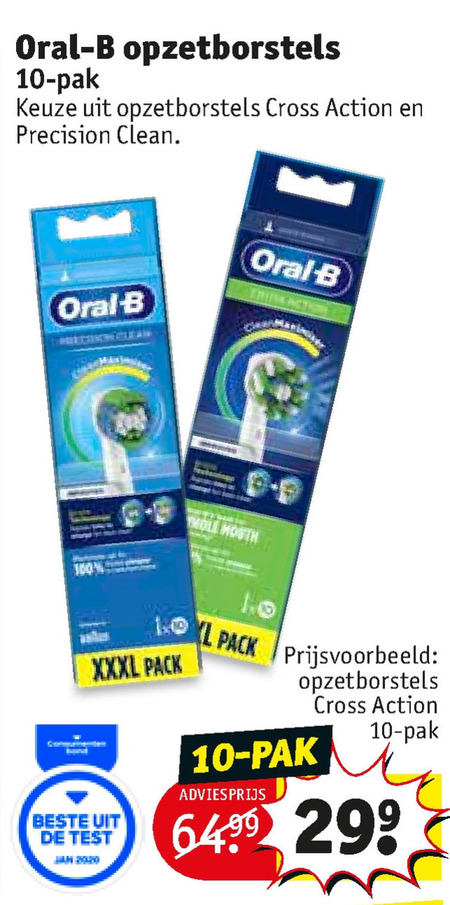 Braun Oral-B   opzetborstel folder aanbieding bij  Kruidvat - details