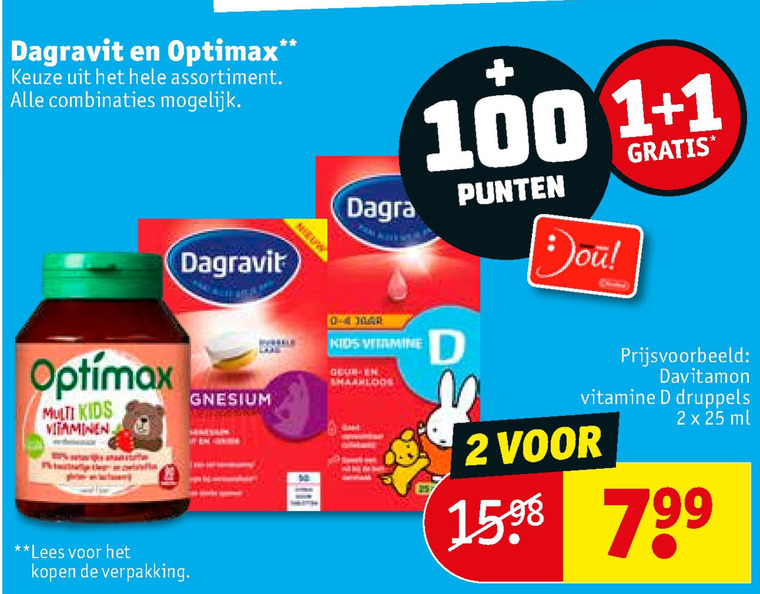 Dagravit   multivitaminen folder aanbieding bij  Kruidvat - details