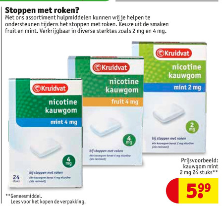 Kruidvat Huismerk   stoppen met roken folder aanbieding bij  Kruidvat - details