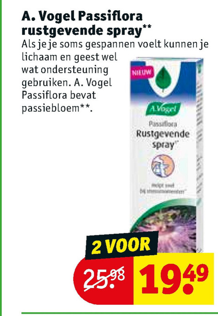 A Vogel   voedingssupplement folder aanbieding bij  Kruidvat - details