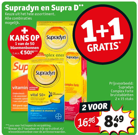 SupraD   vitamine folder aanbieding bij  Kruidvat - details