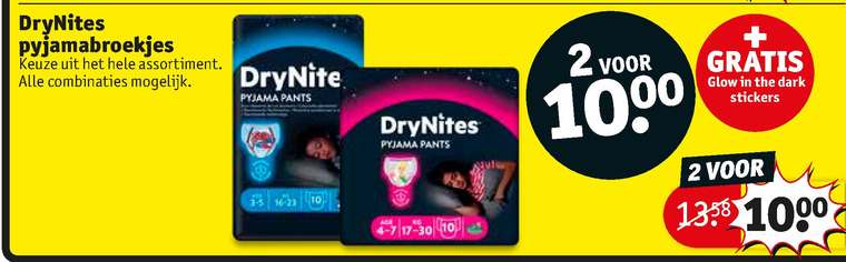 DryNites   luierbroekjes folder aanbieding bij  Kruidvat - details