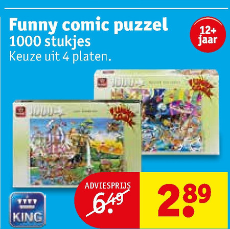 Comic   legpuzzel folder aanbieding bij  Kruidvat - details