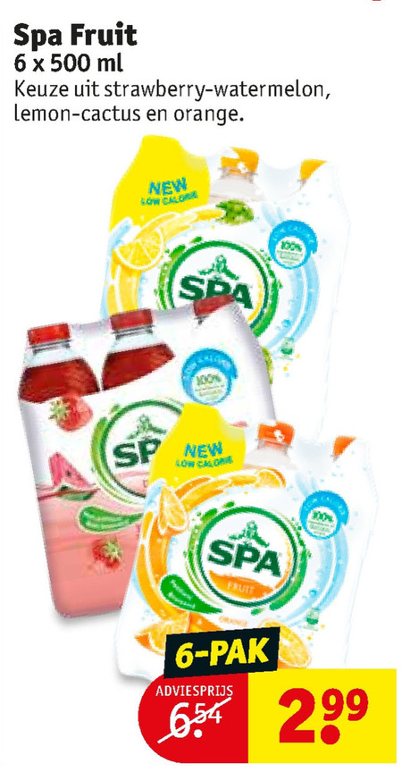 Spa en Fruit   fruitdrank folder aanbieding bij  Kruidvat - details