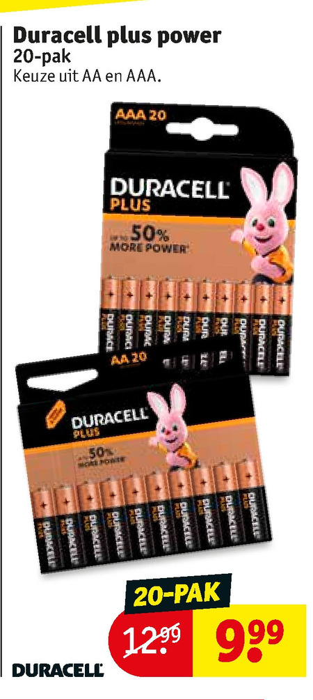 Duracell   batterij folder aanbieding bij  Kruidvat - details