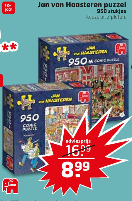 Luchtpost Duwen reflecteren Jan van Haasteren legpuzzel folder aanbieding bij Trekpleister - details