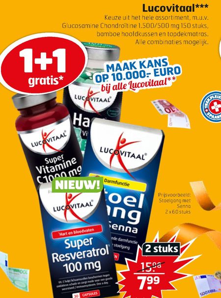 Lucovitaal   voedingssupplement folder aanbieding bij  Trekpleister - details