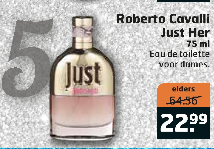 Roberto Cavalli   eau de toilette folder aanbieding bij  Trekpleister - details