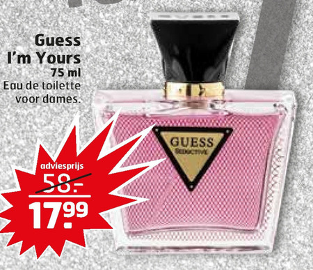 Guess   eau de toilette folder aanbieding bij  Trekpleister - details