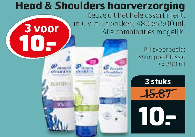 Head and Shoulders   shampoo, conditioner folder aanbieding bij  Trekpleister - details