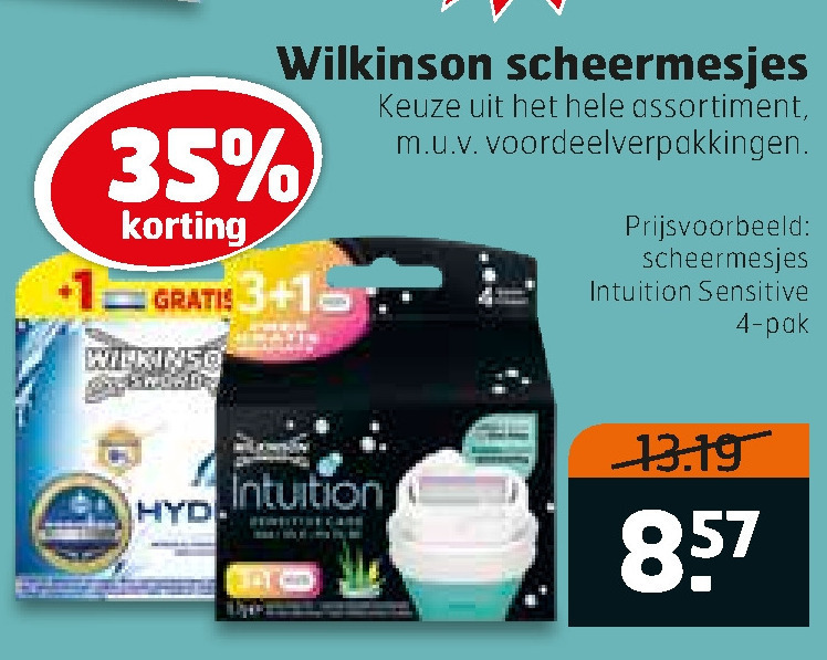 Wilkinson   dames scheermesje, scheermesjes folder aanbieding bij  Trekpleister - details