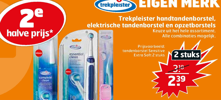 Trekpleister Huismerk   electrische tandenborstel, tandenborstel folder aanbieding bij  Trekpleister - details