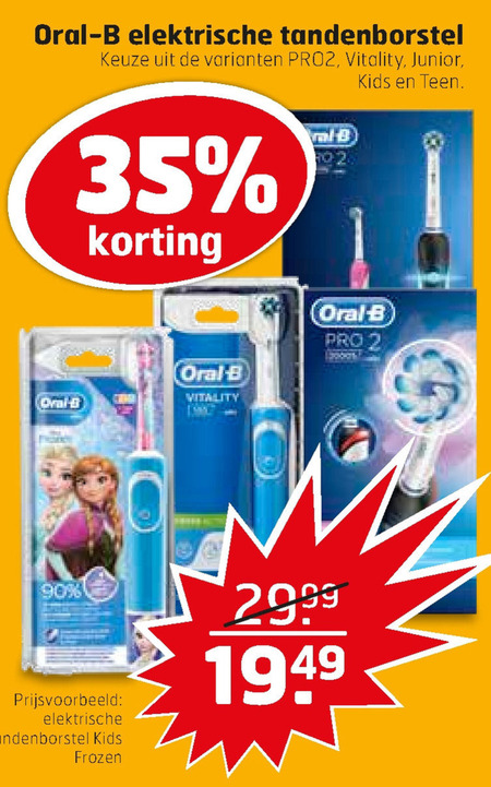 Braun Oral-B   electrische tandenborstel, elektrische kindertandenborstel folder aanbieding bij  Trekpleister - details