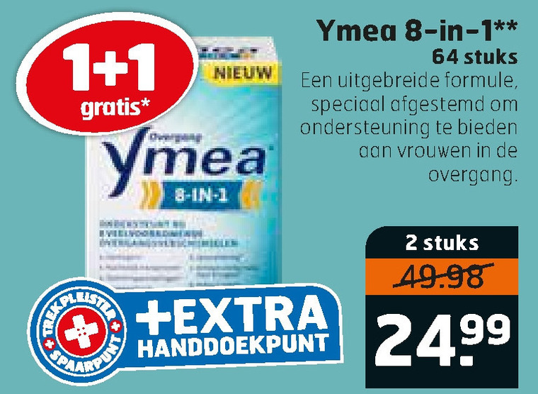 Ymea   voedingssupplement folder aanbieding bij  Trekpleister - details