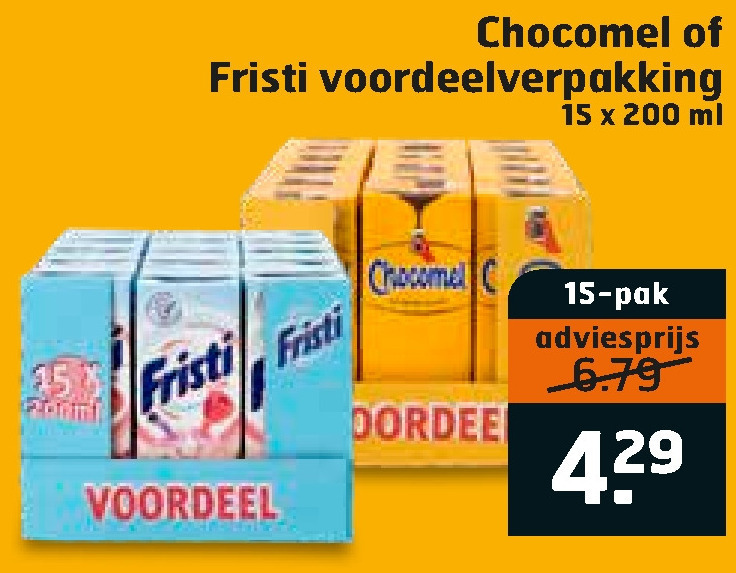 Fristi   chocolademelk, drinkyoghurt folder aanbieding bij  Trekpleister - details