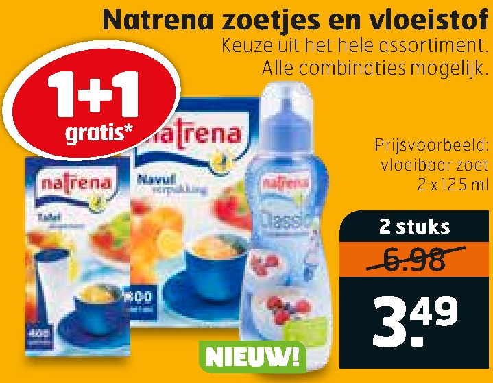 Natrena   zoetjes folder aanbieding bij  Trekpleister - details