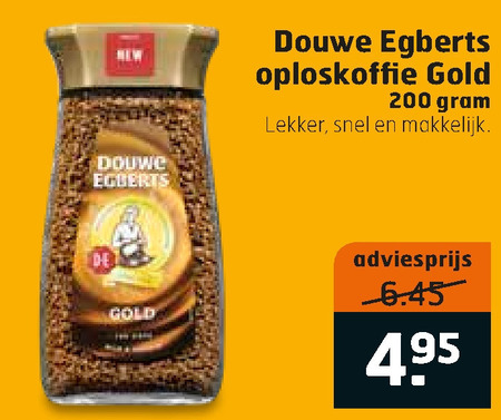 Douwe Egberts   oploskoffie folder aanbieding bij  Trekpleister - details