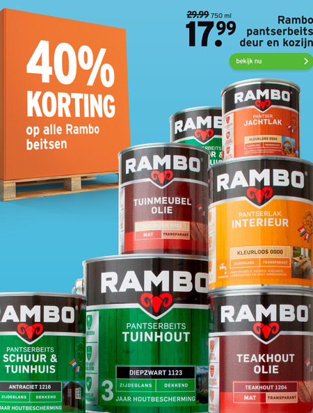 Rambo   beits folder aanbieding bij  Gamma - details